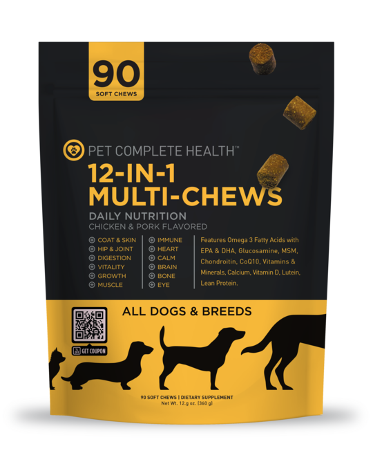 12 in 1 Multi Chews for All Dogs Pet Complete Health